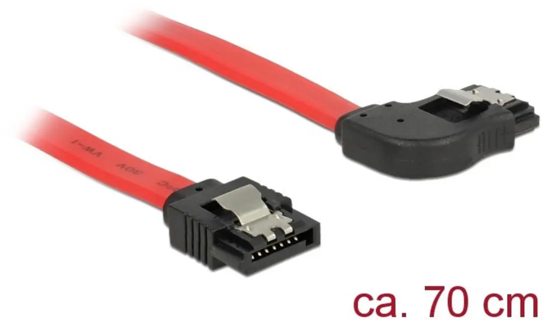 Delock SATA Kabel 6 Gb/s 70cm - Rood