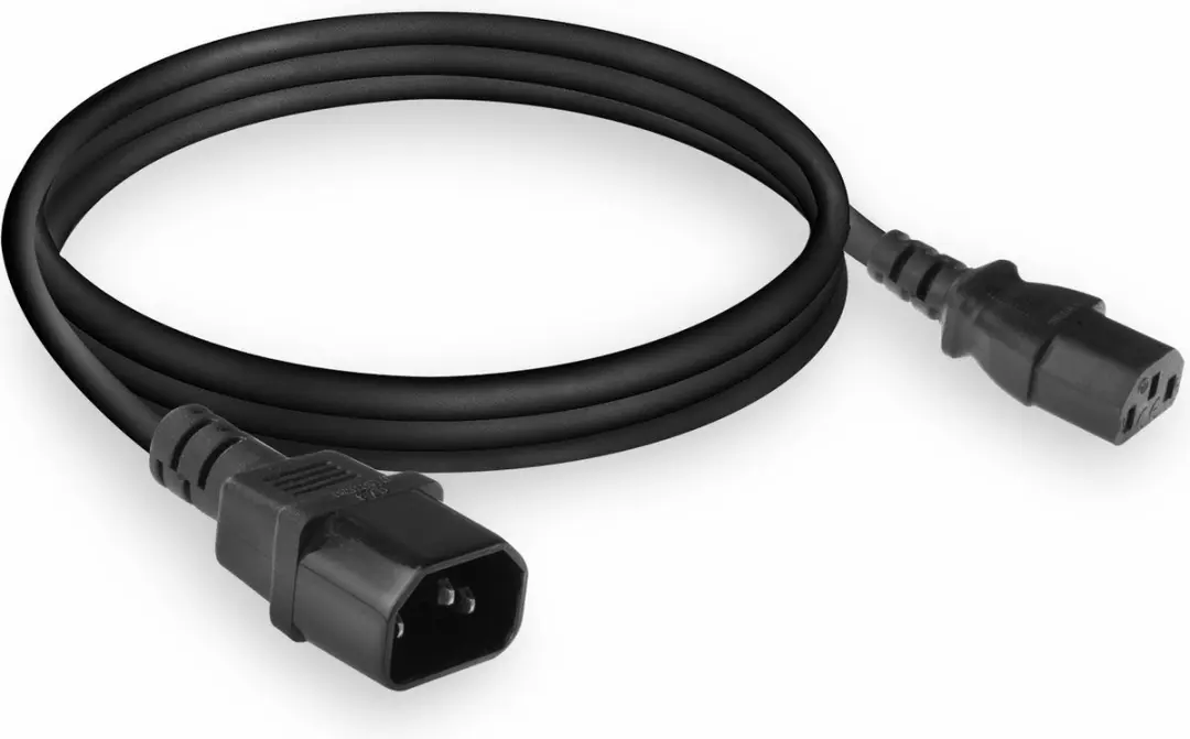 ACT AC3315 Verlengkabel C13 naar C14 - 1.8m - Zwart