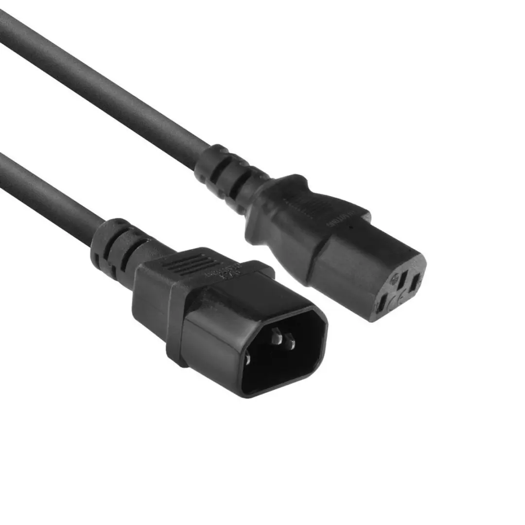 ACT AC3315 Verlengkabel C13 naar C14 - 1.8m - Zwart