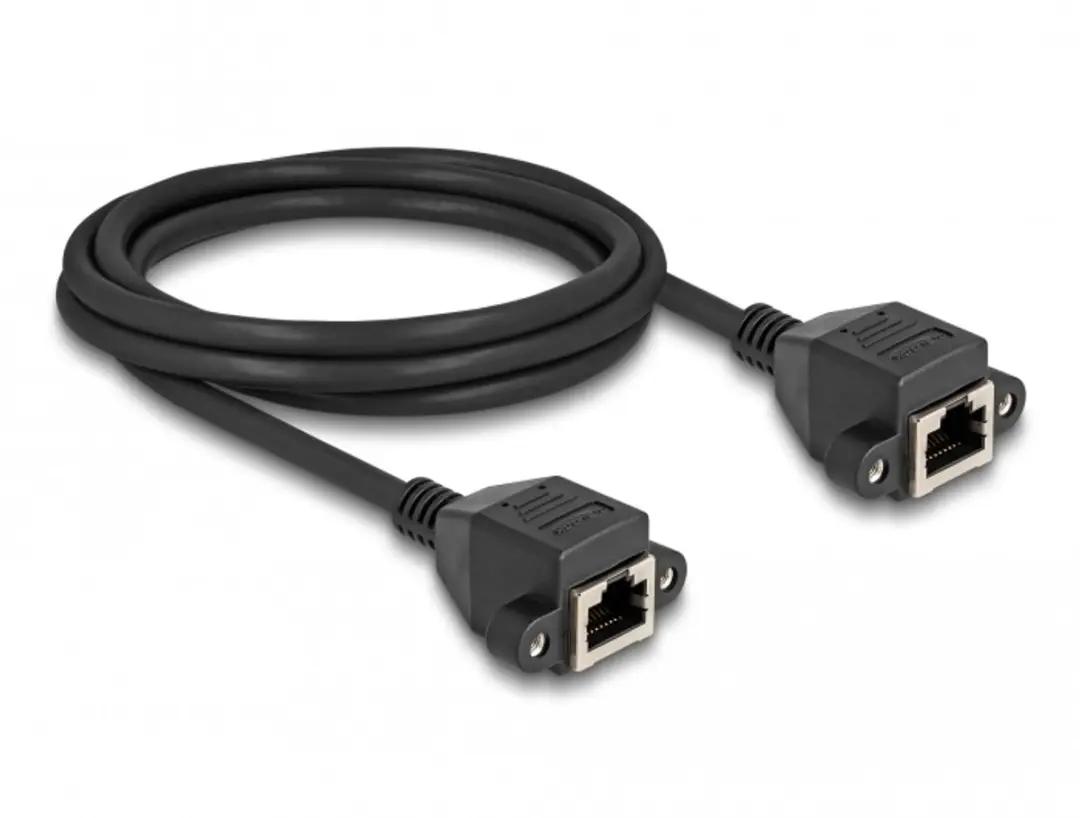 Delock RJ50 Kabel female-female S/FTP 2m - Zwart