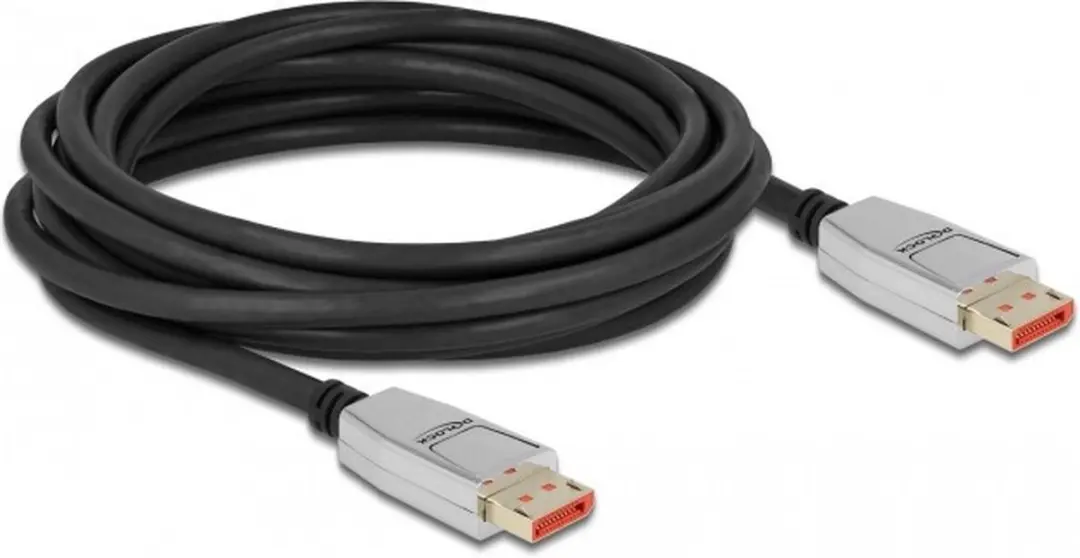 Delock DisplayPort Kabel 8K 60Hz 5m - Zwart