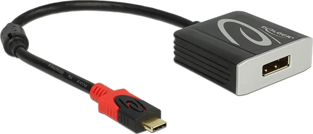 Delock USB-C naar HDMI Adapter DP Alt Mode 4K30 - 0,2m - Zwart
