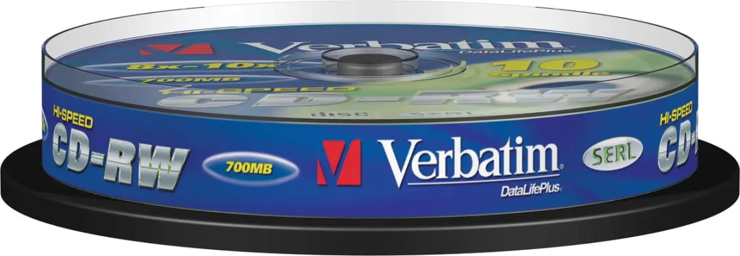 Verbatim 43480 CD-RW 700MB - 10 Stuks - afbeelding 6 van 6