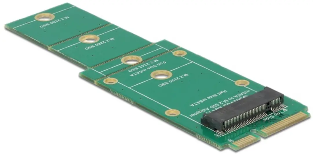 Delock mSATA naar M.2 Converter