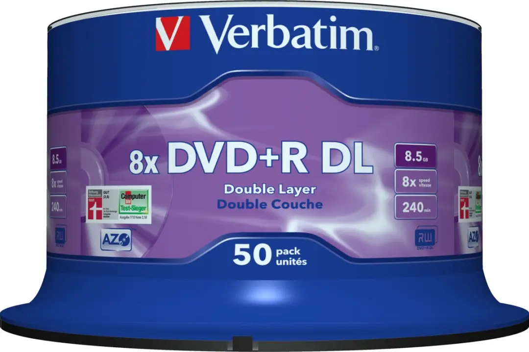 Verbatim DVD+R DL 43758 8GB 8x - 20 Stuks
