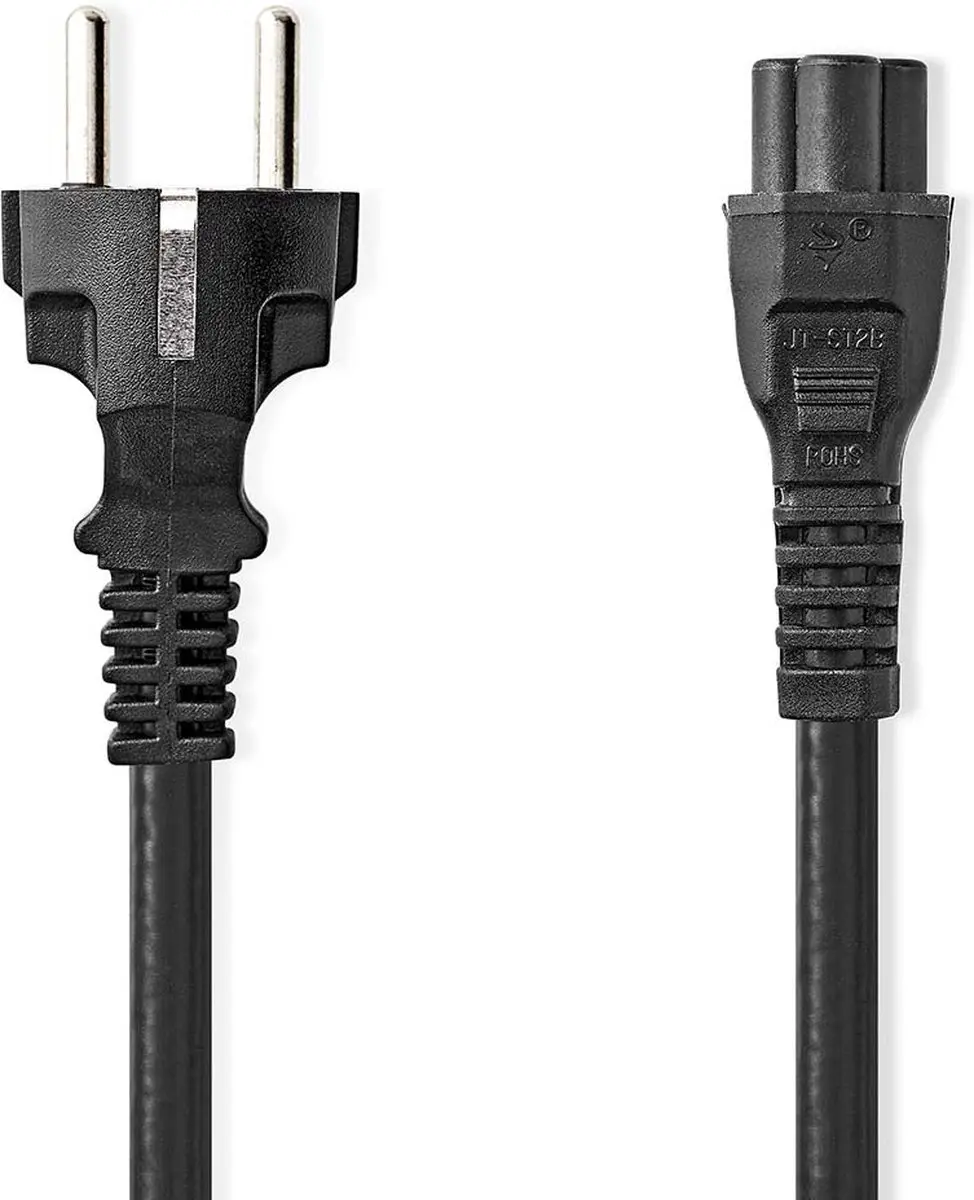Nedis Stroomkabel CEGL10130BK20 Type F - 2.00m - Zwart