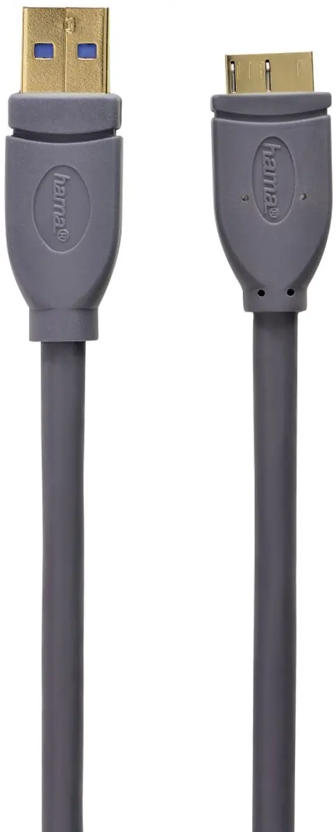 Hama USB 3.2 Gen 1 00125242 Micro-USB A Kabel - 0,75m Grijs