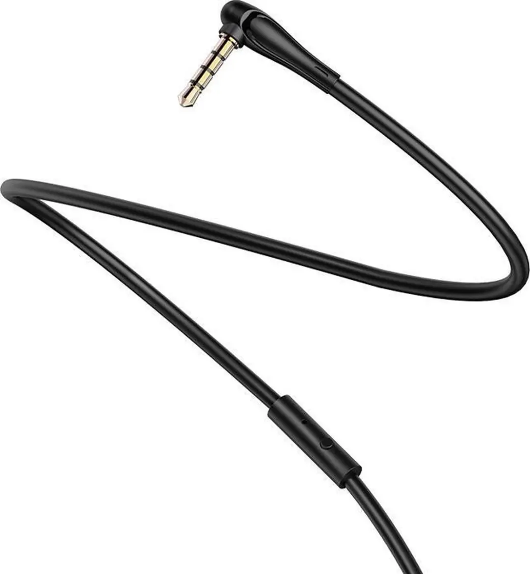 Hoco UPA15 AUX Audiokabel 3,5mm - Microfoon + Controller 1m - Zwart