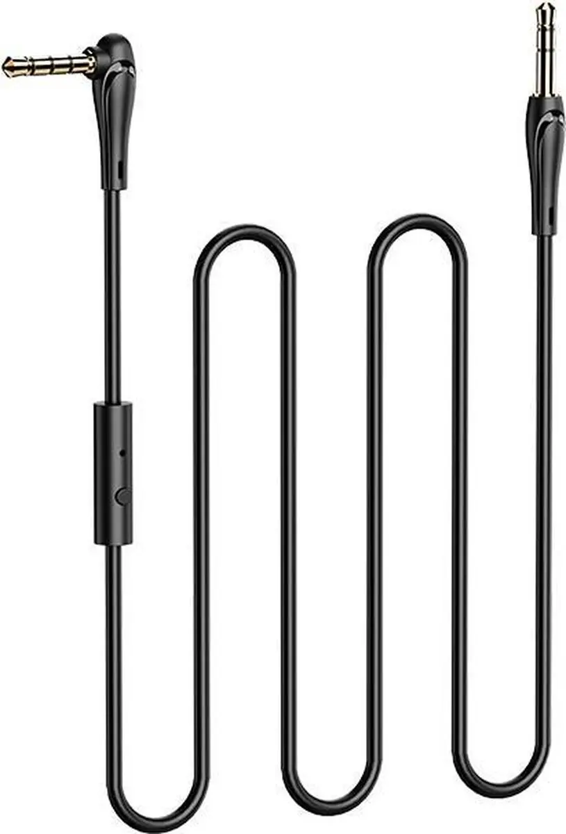 Hoco UPA15 AUX Audiokabel 3,5mm - Microfoon + Controller 1m - Zwart