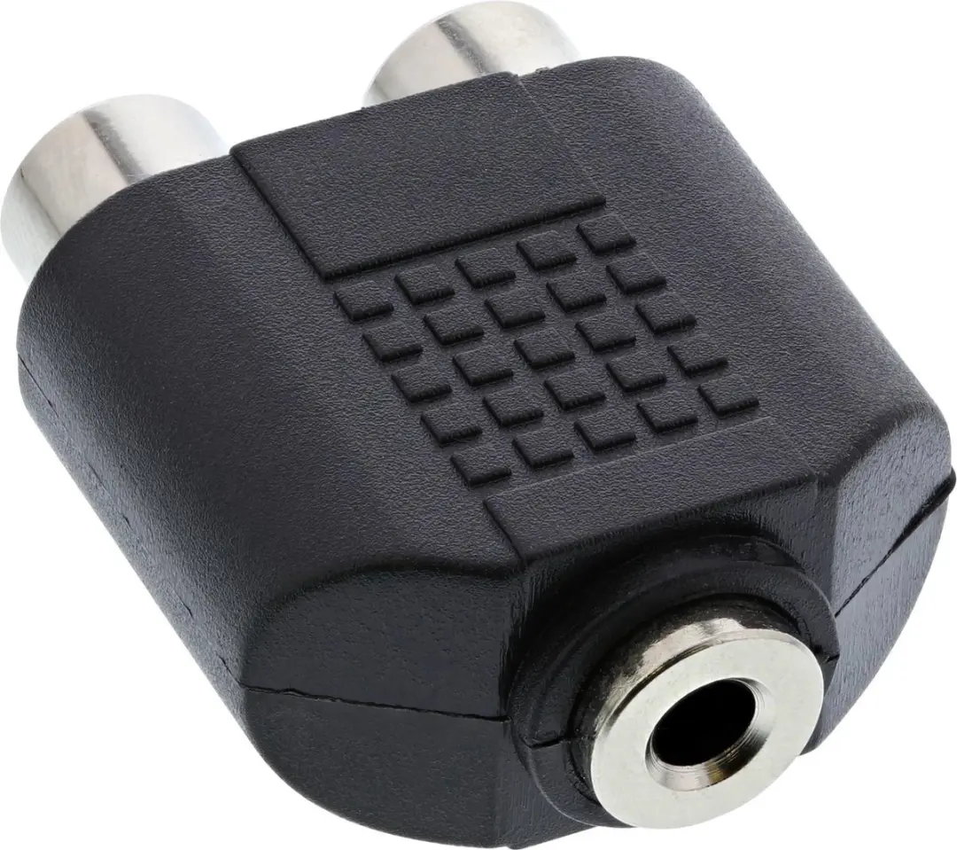 InLine 3,5mm Jack Stereo Audio Adapter - Zwart