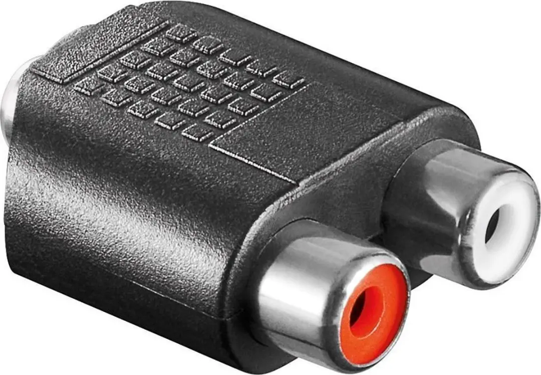 InLine 3,5mm Jack Stereo Audio Adapter - Zwart