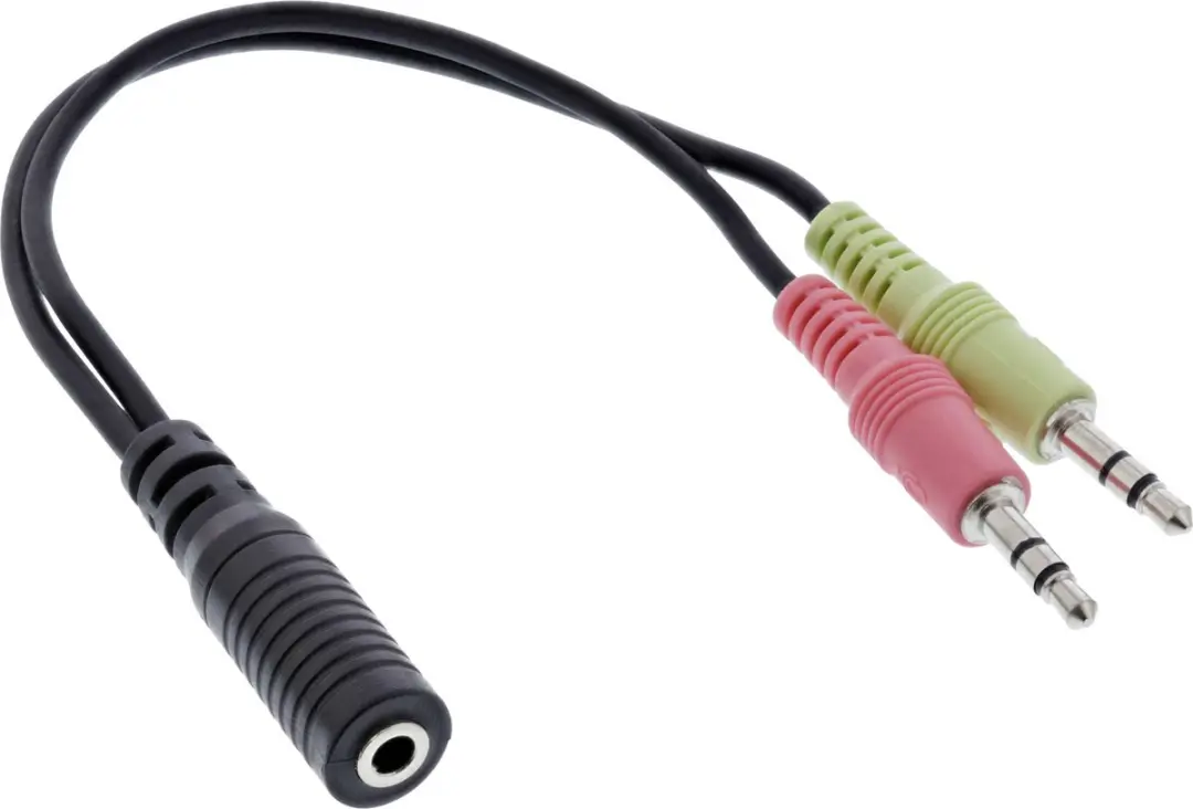 InLine 3,5mm OMTP Headsetadapter 2x