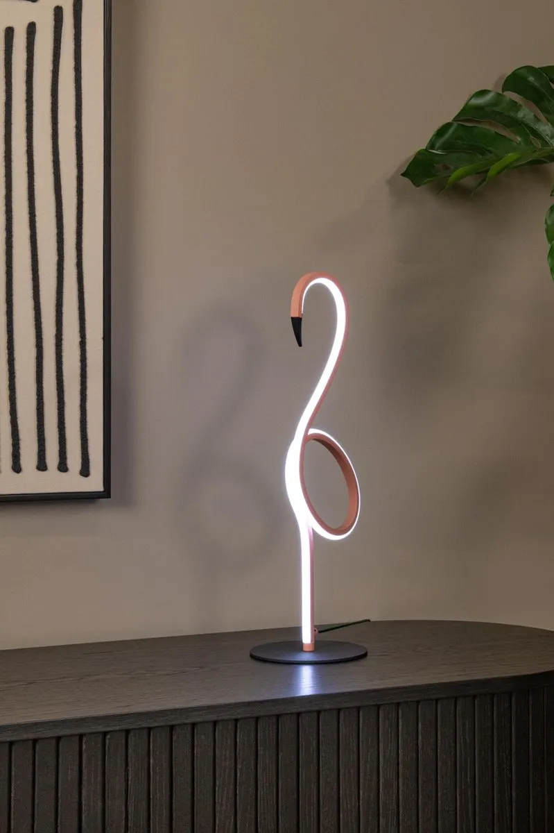 Lucide Flamingo LED Tafellamp - RGB - Roze