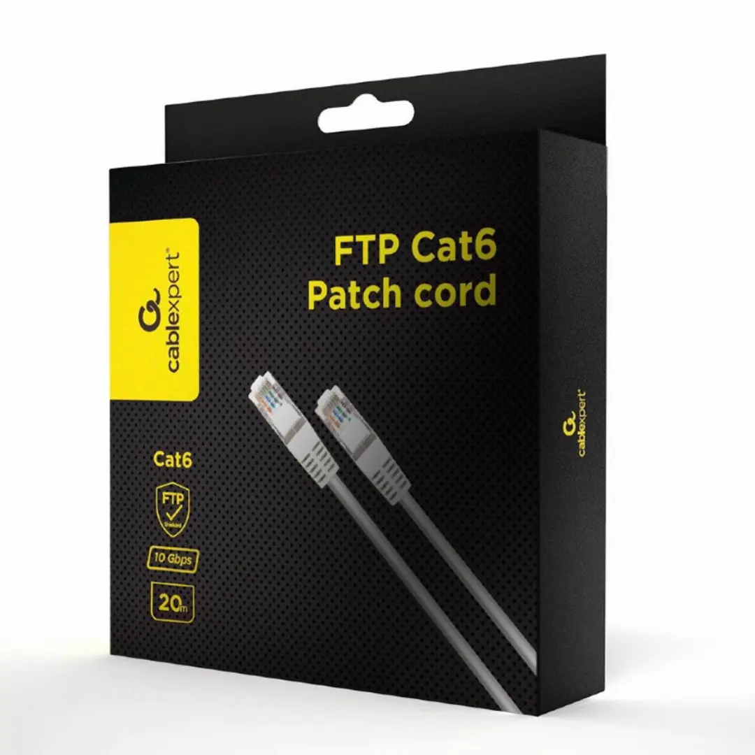 Gembird FTP Cat6 Netwerkkabel 20m - Grijs