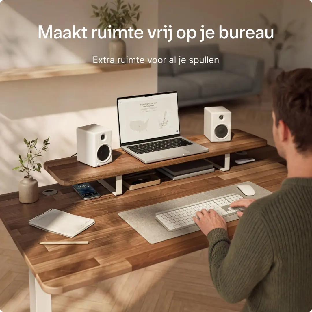 Desktronic Monitorstandaard 2 Schermen SKU_949 - 114x28cm