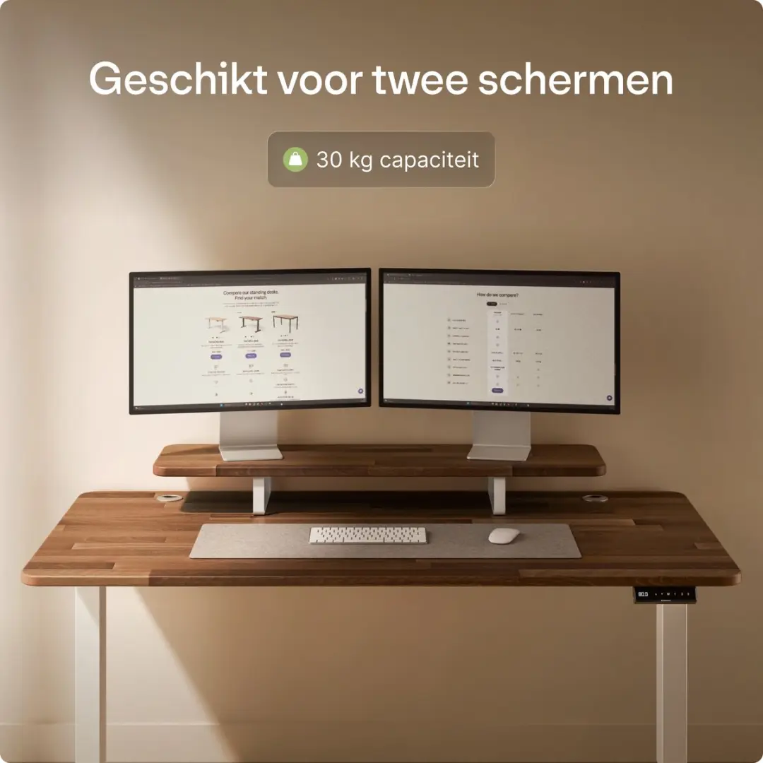 Desktronic Monitorstandaard 2 Schermen SKU_949 - 114x28cm