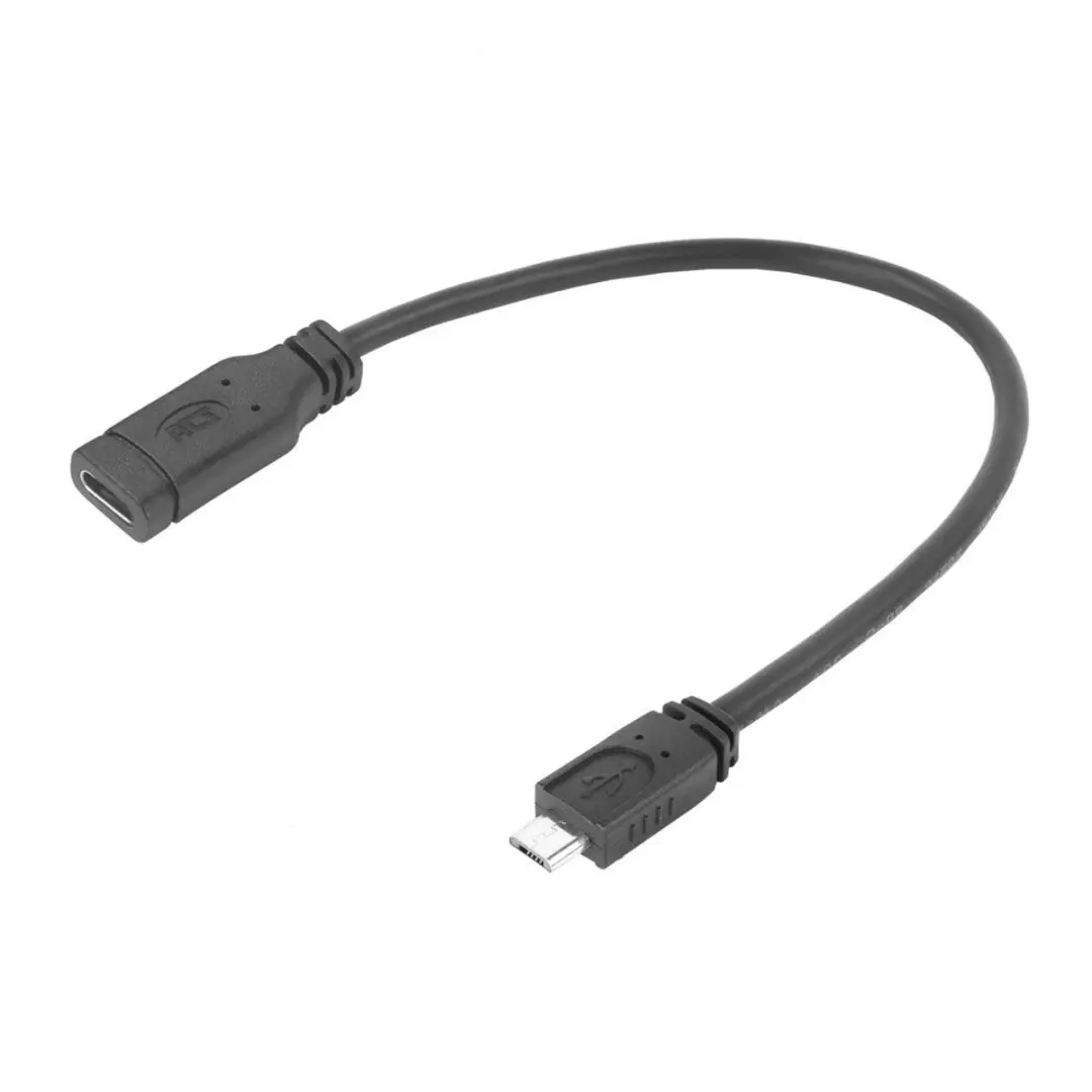 ACT AC7464 USB Type-C naar USB Micro-B 2.0 Kabel 0,2m