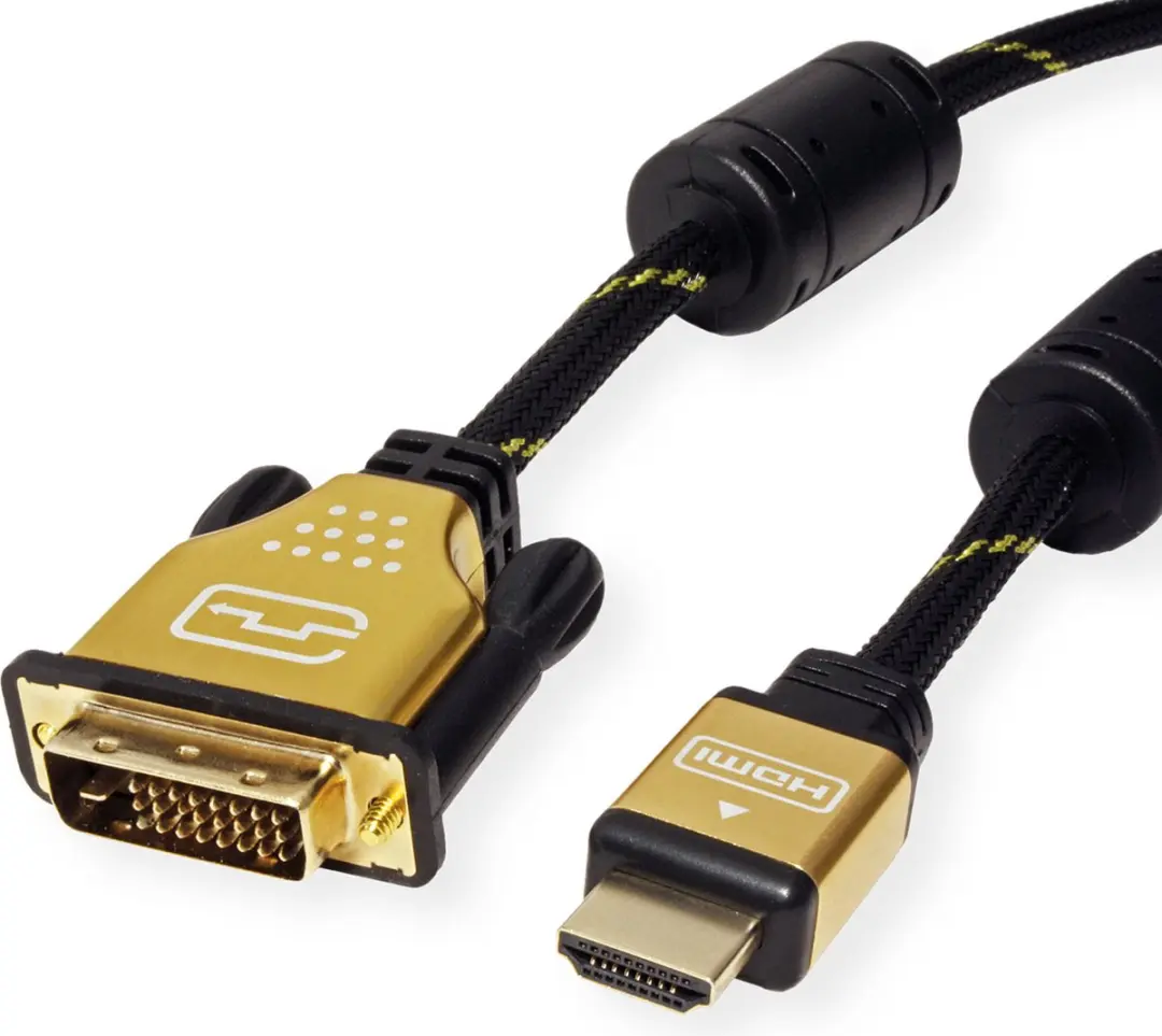 Roline Gold DVI-HDMI Kabel 1m