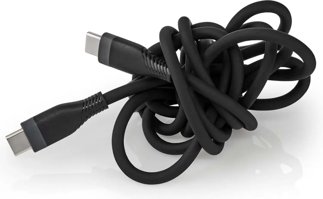 Nedis USB-C Kabel 60W 1.5m - Zwart - afbeelding 6 van 6
