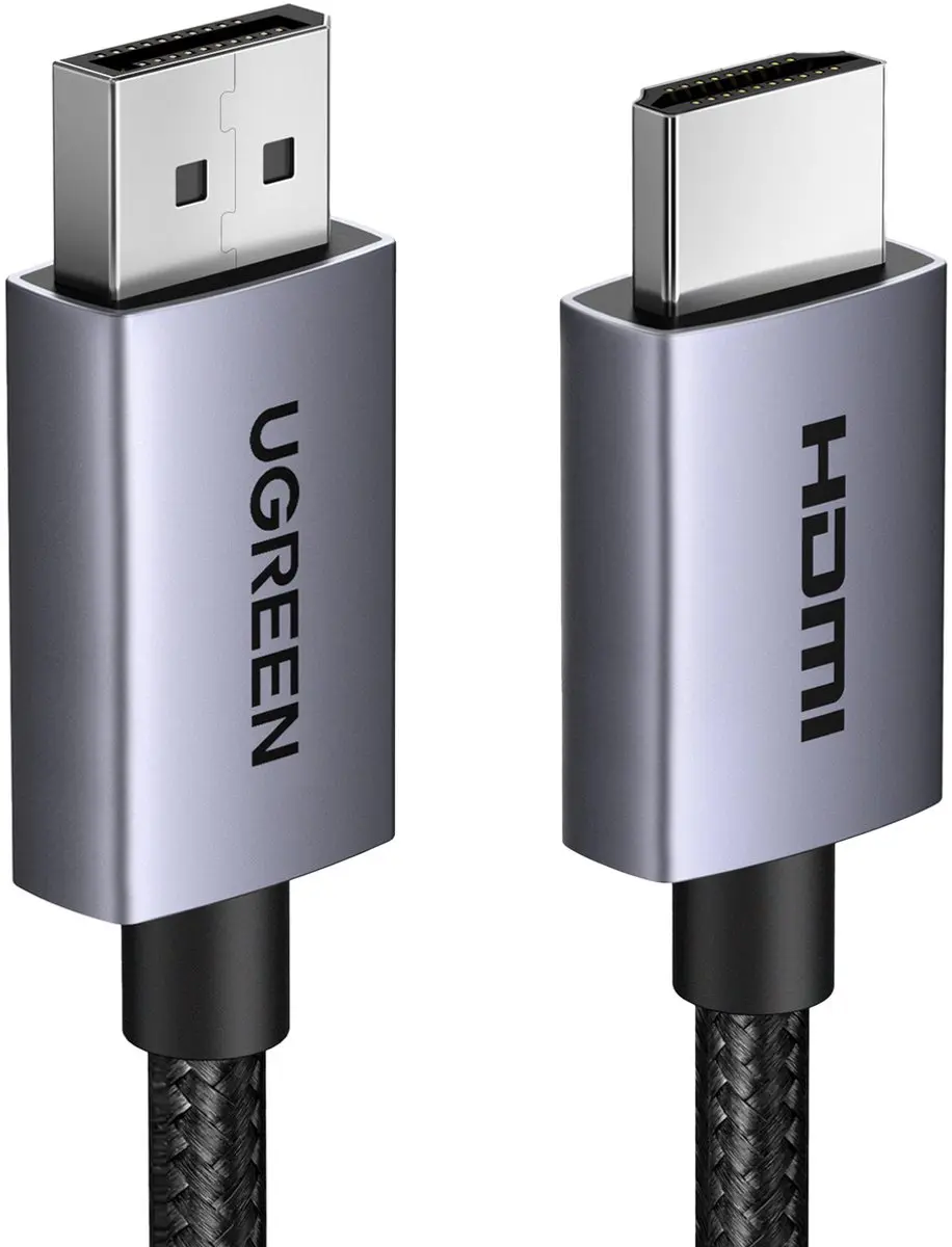 Ugreen DisplayPort naar HDMI Kabel 1,5m - 4K - Transparant