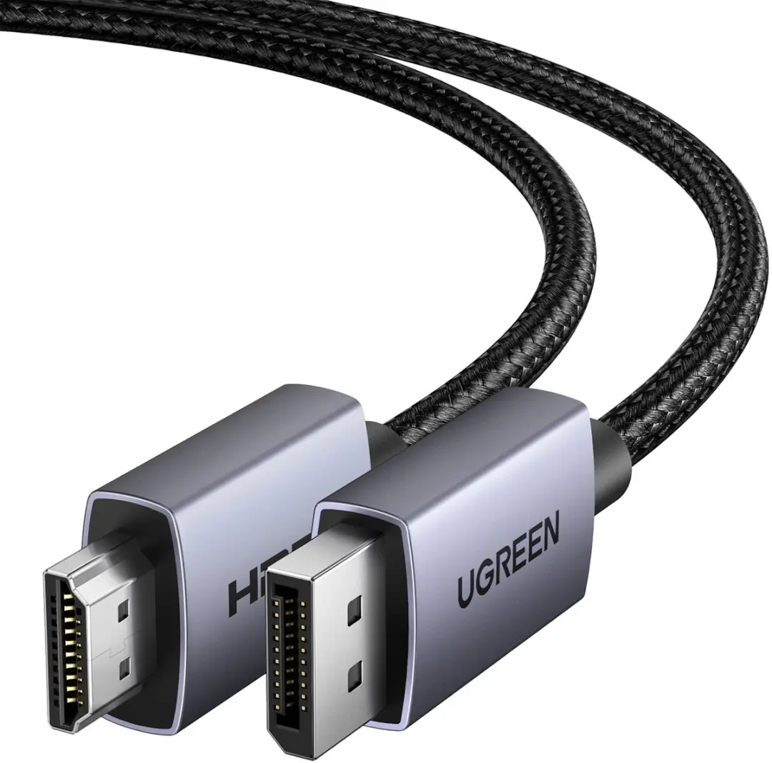 Ugreen DisplayPort naar HDMI Kabel 1,5m - 4K - Transparant
