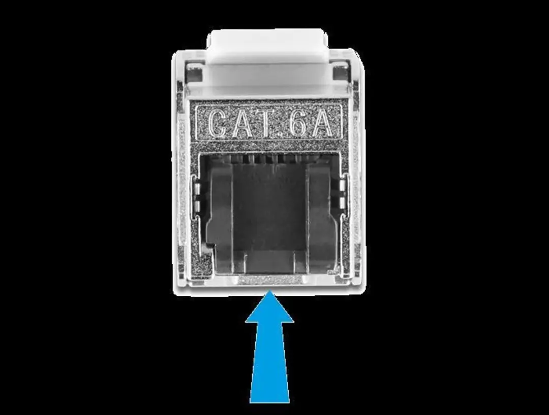 Delock RJ45 Keystone Module Cat.6A - 2m Kabel - Zwart