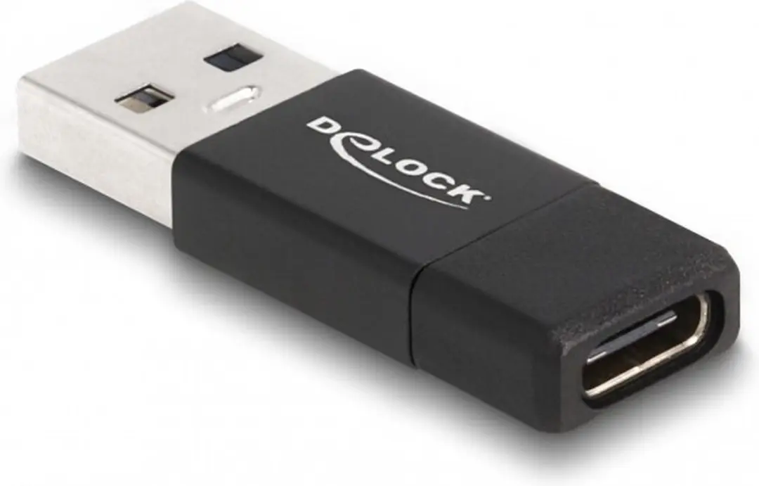 Delock USB 3.2 Gen 2 Adapter Type-A naar Type-C - Zwart