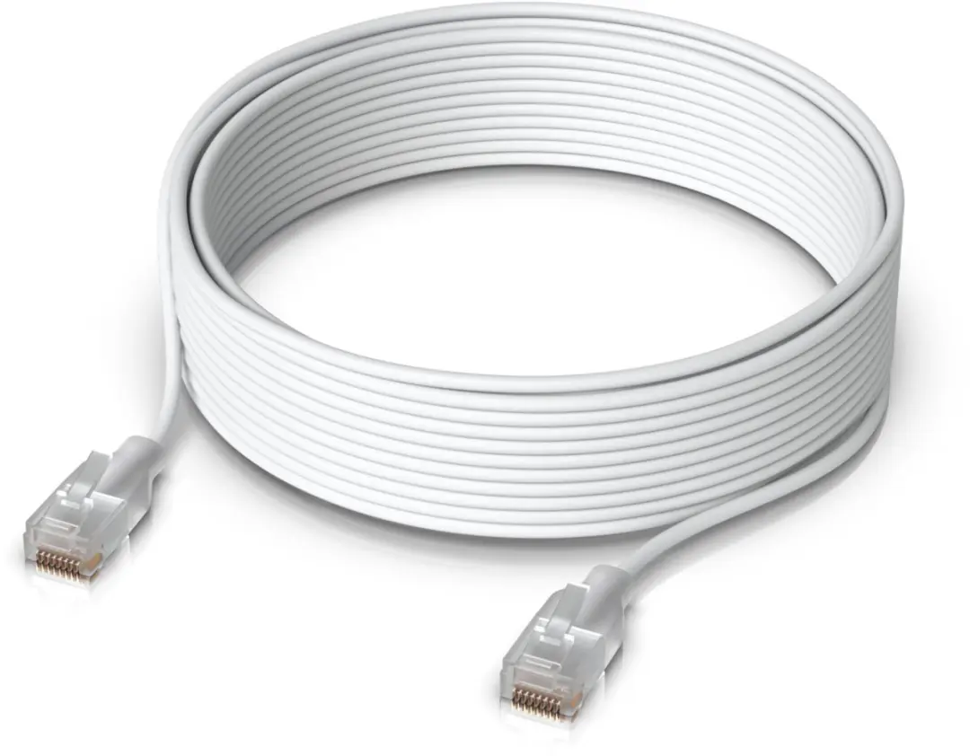 Ubiquiti UniFi Etherlighting Patchkabel 12m - Wit - Doorschijnend