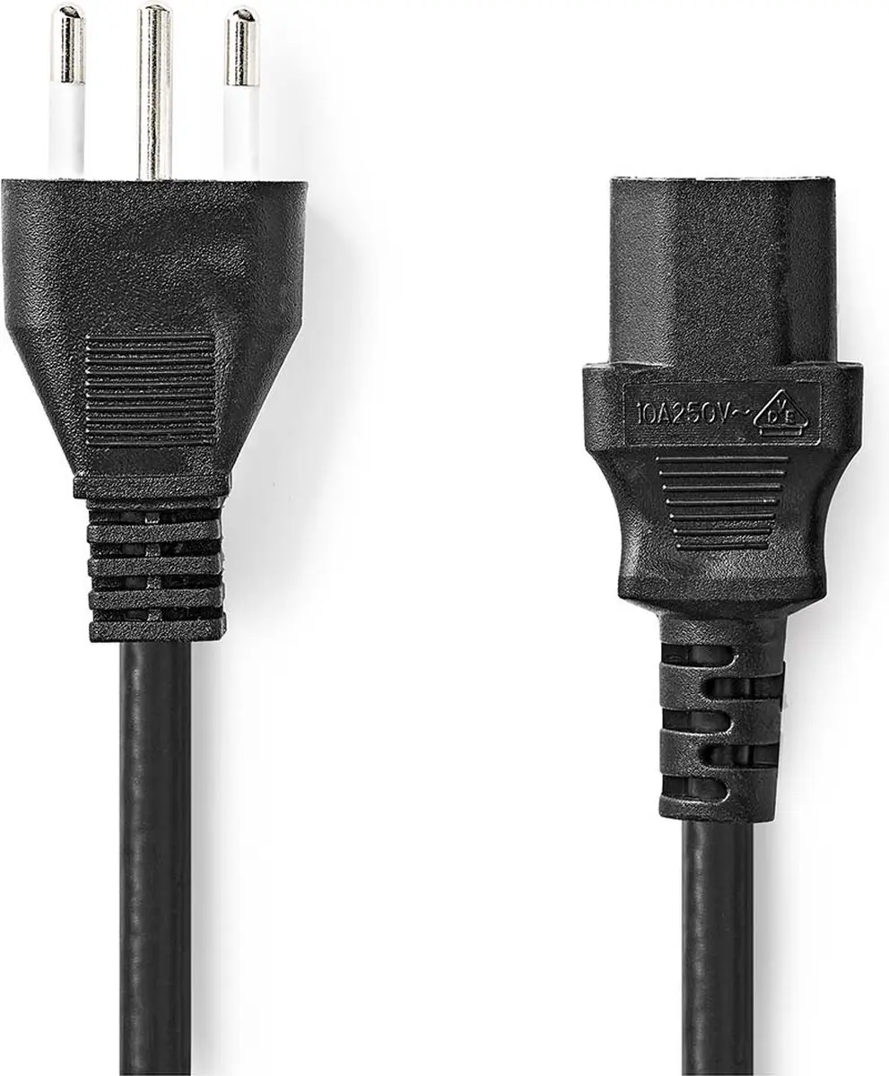 Nedis Stroomkabel CEGL11300BK20 IEC-320-C13 - 2m - Zwart