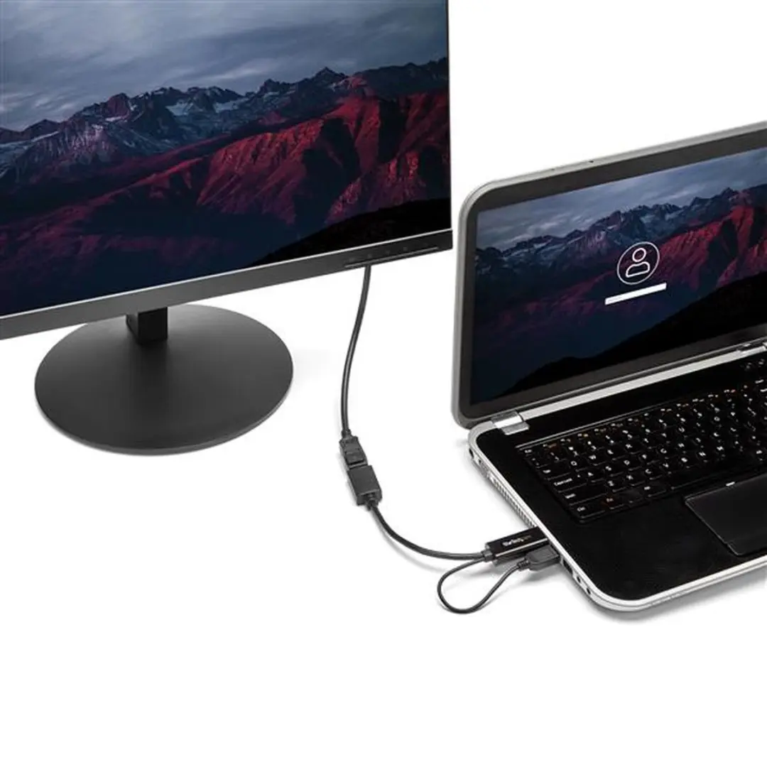 Startech HD2DP 4K HDMI naar DisplayPort Adapter - Zwart