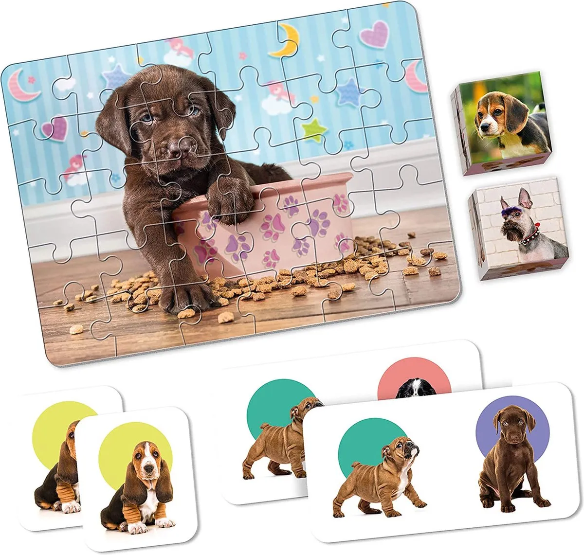 Clementoni Edukit 4 in 1 Puppies - Multicolor - afbeelding 3 van 3