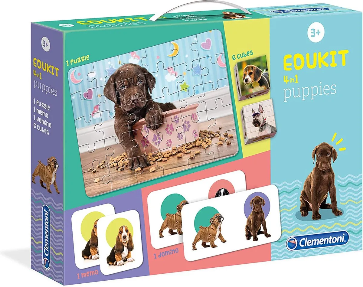 Clementoni Edukit 4 in 1 Puppies
