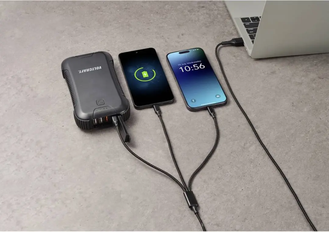 Renkforce US203/1.2M USB-laadkabel 1,2m - Antraciet/zwart