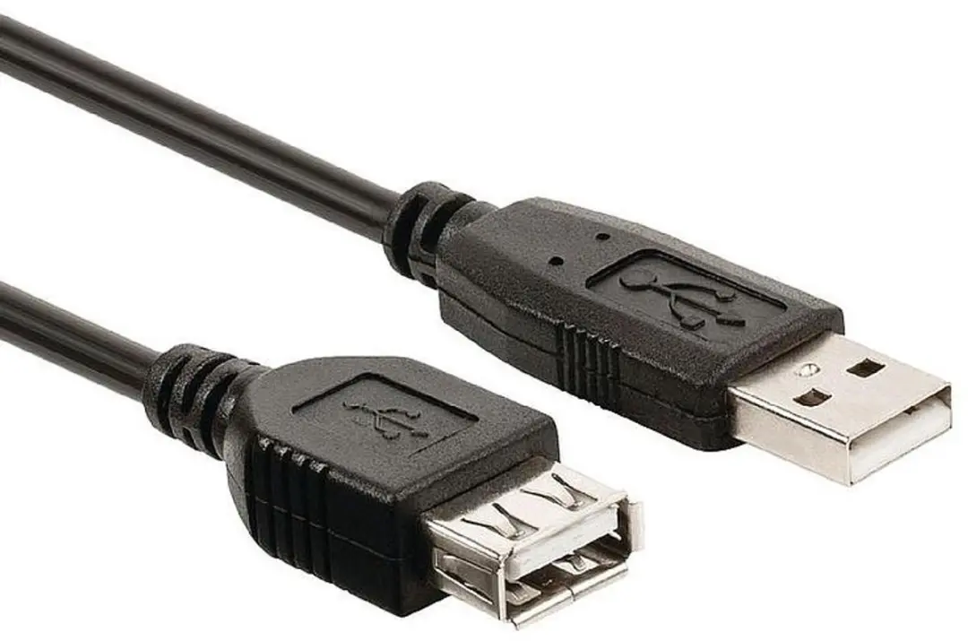 Nedis USB 2.0 A Male naar A Female Kabel 0,2m - Zwart