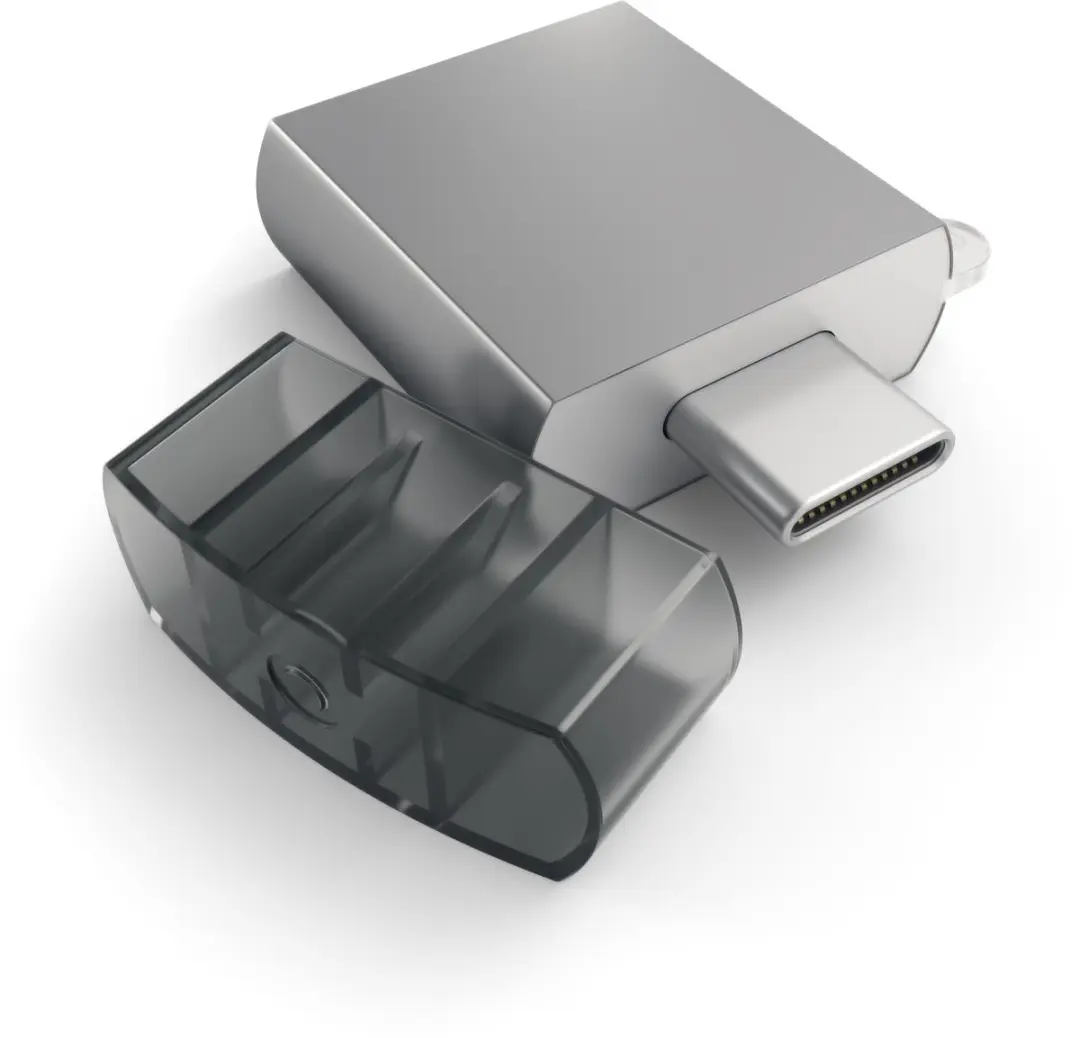 Satechi Type-C naar Type-A USB Adapter - Grijs