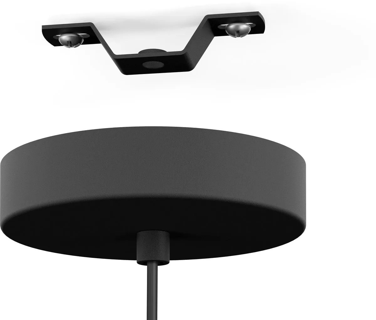 Eglo Derwen Hanglamp E27 - Ø32,5cm - Zwart