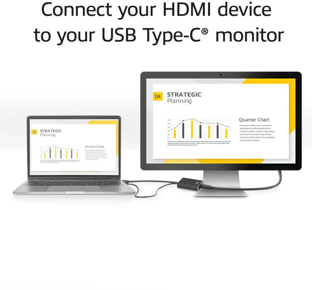 ACT HDMI naar USB-C Adapter AC7537 - 4K@60Hz - Zwart