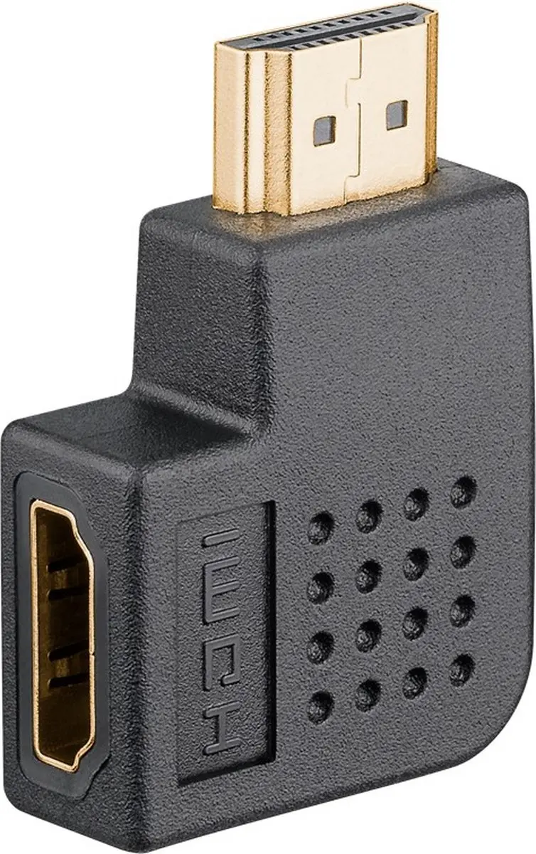 Goobay Haakse HDMI-adapter 2.1 8K60Hz HDR - Zwart