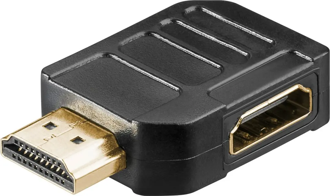 Goobay Haakse HDMI-adapter 2.1 8K60Hz HDR - Zwart