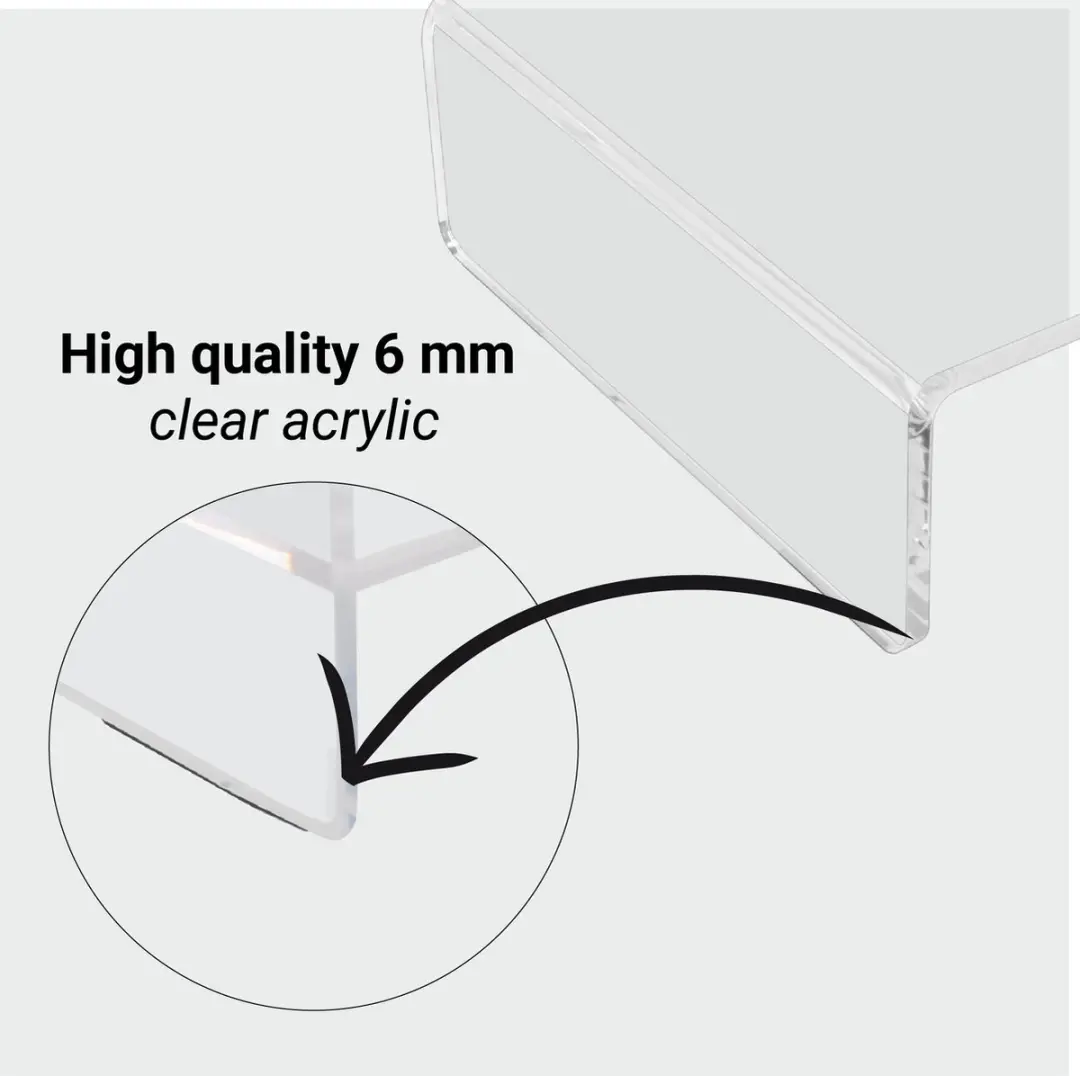 Desq Monitorstandaard Acryl 1539 - 70mm - 30 Inch