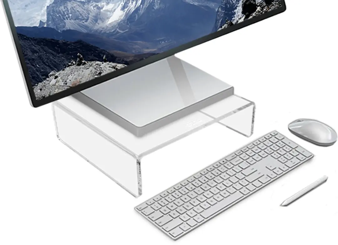 Desq Monitorstandaard Acryl 1539 - 70mm - 30 Inch - afbeelding 6 van 6