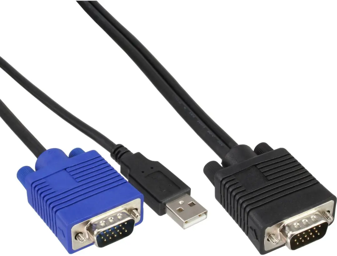 InLine KVM-kabelset USB 1,8m