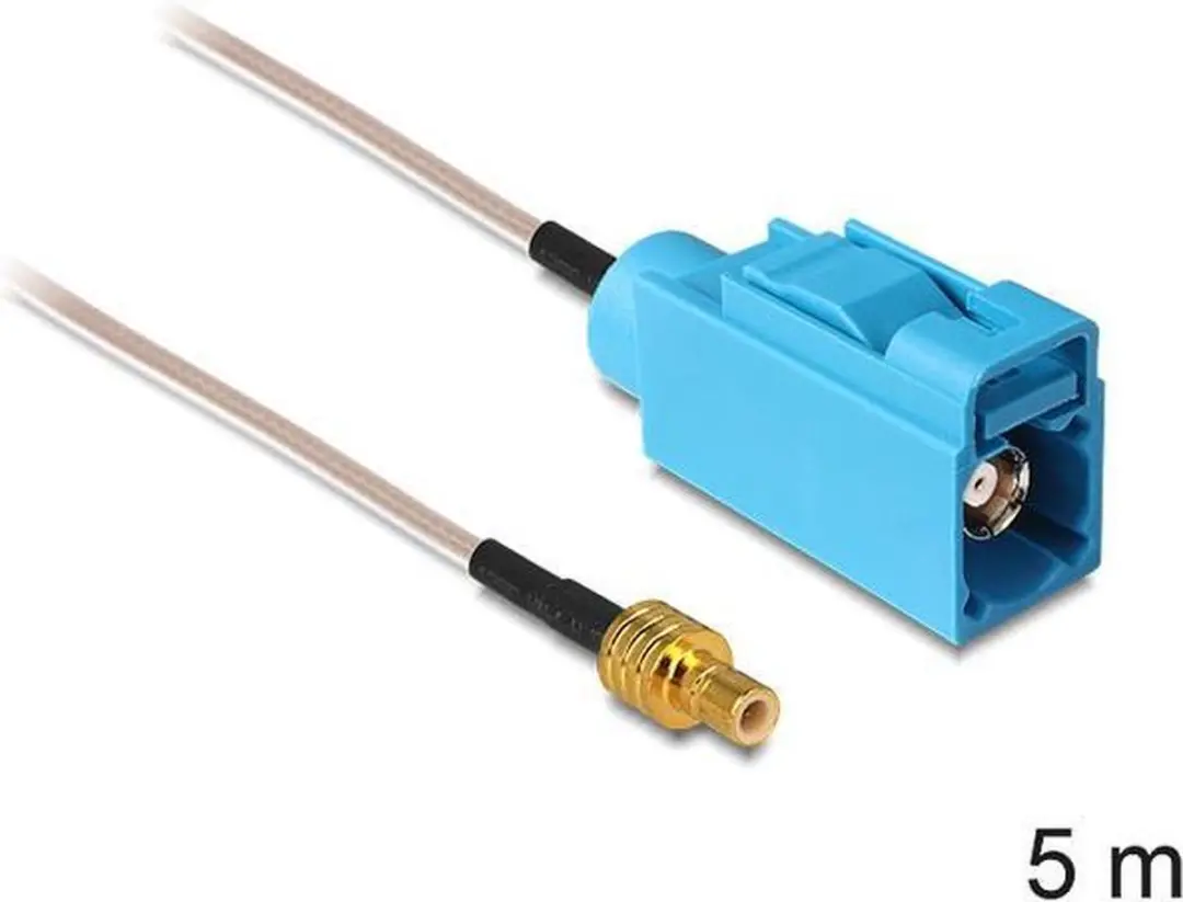 Delock Fakra Z-SMB Adapterkabel RG316 50 Ohm - 5m - Transparant