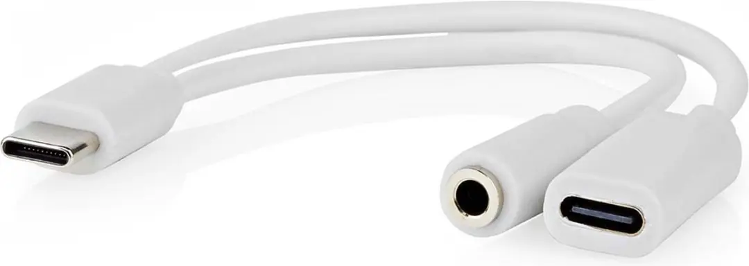Nedis USB-C Adapter CCGB64922WT01 - USB 2.0 - 10cm - Wit