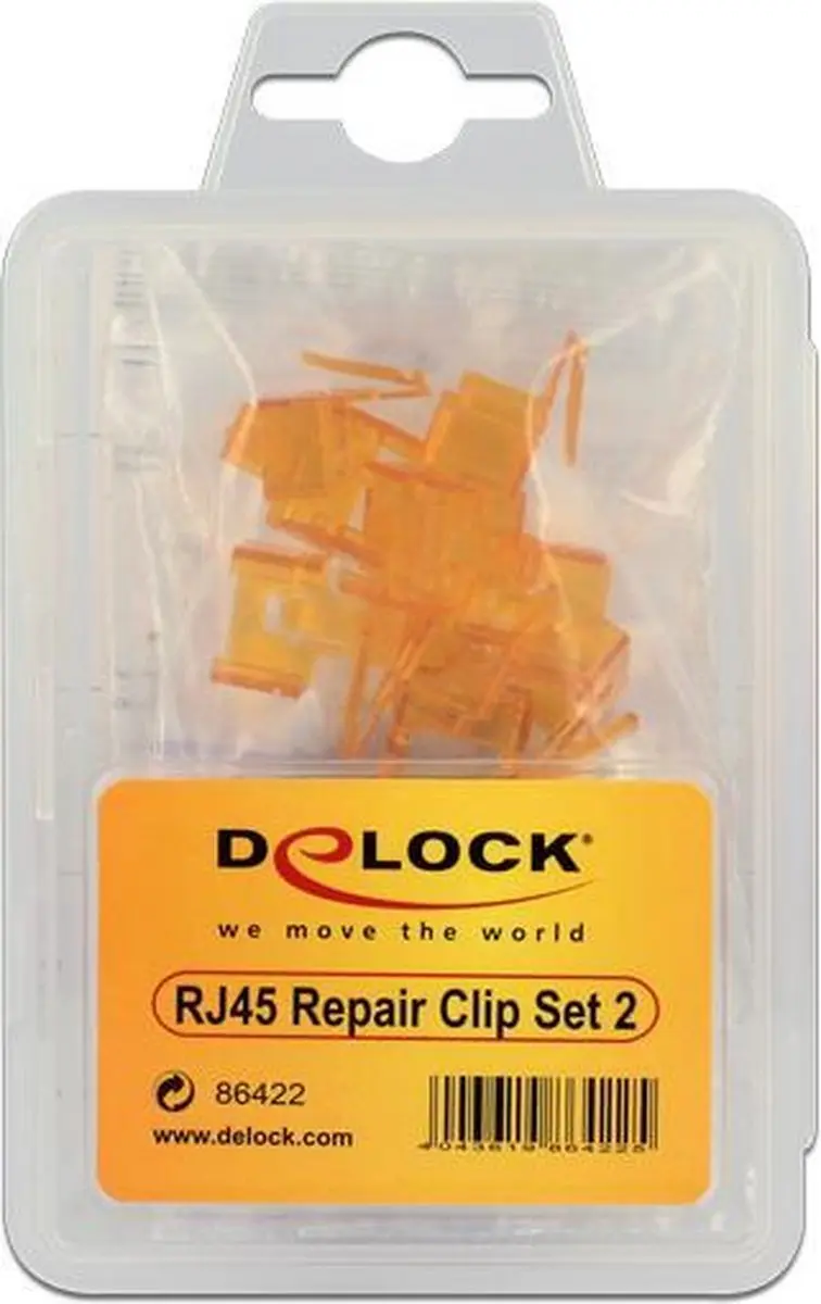 Delock RJ45 Reparatieclips - 40 Stuks