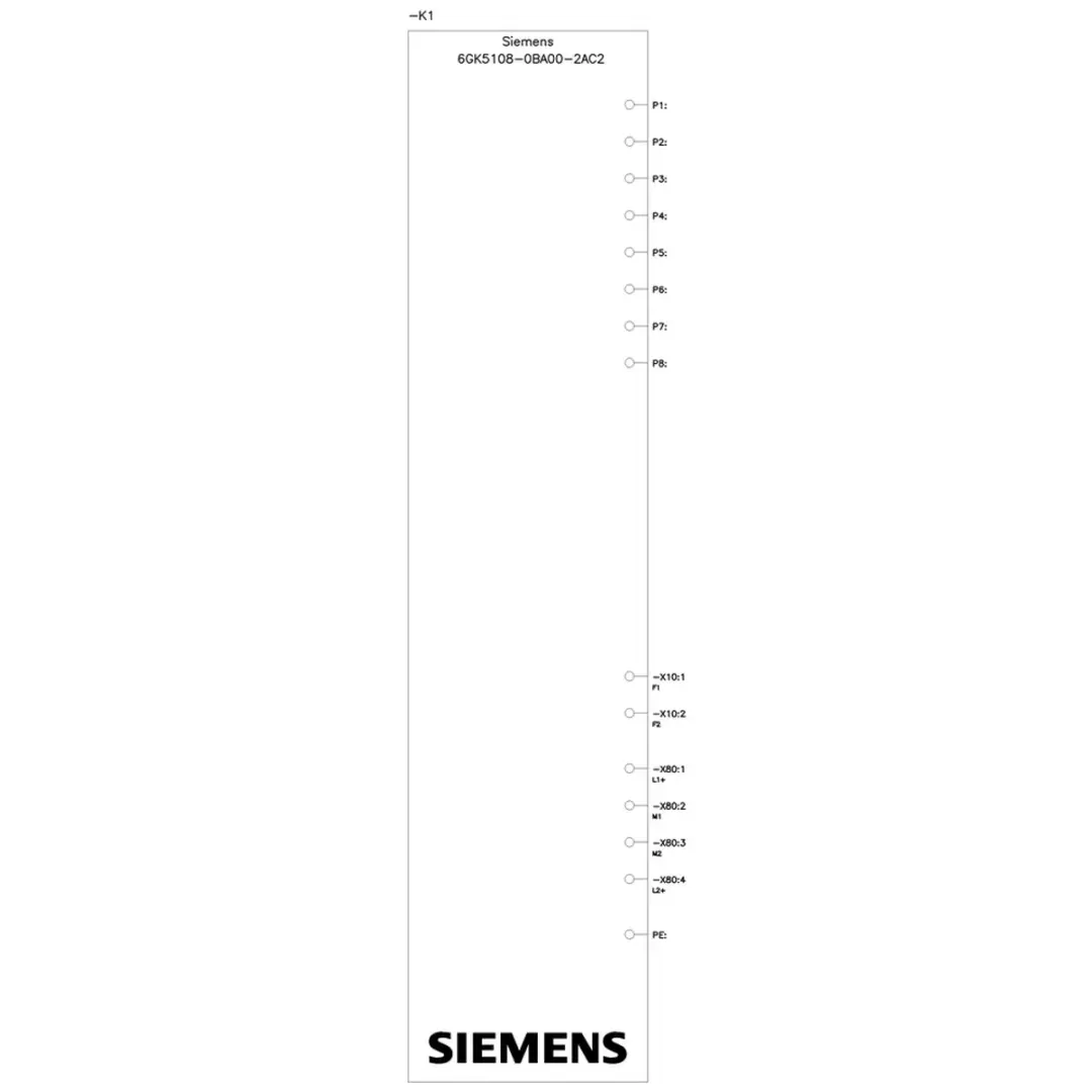 Siemens 6GK5108-0BA00-2AC2 Industrial Ethernet Switch 10/100 MBit/s