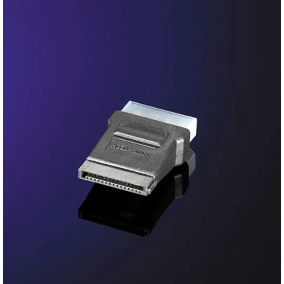 Roline Molex 4-pins naar SATA Voedingsadapter - Zwart