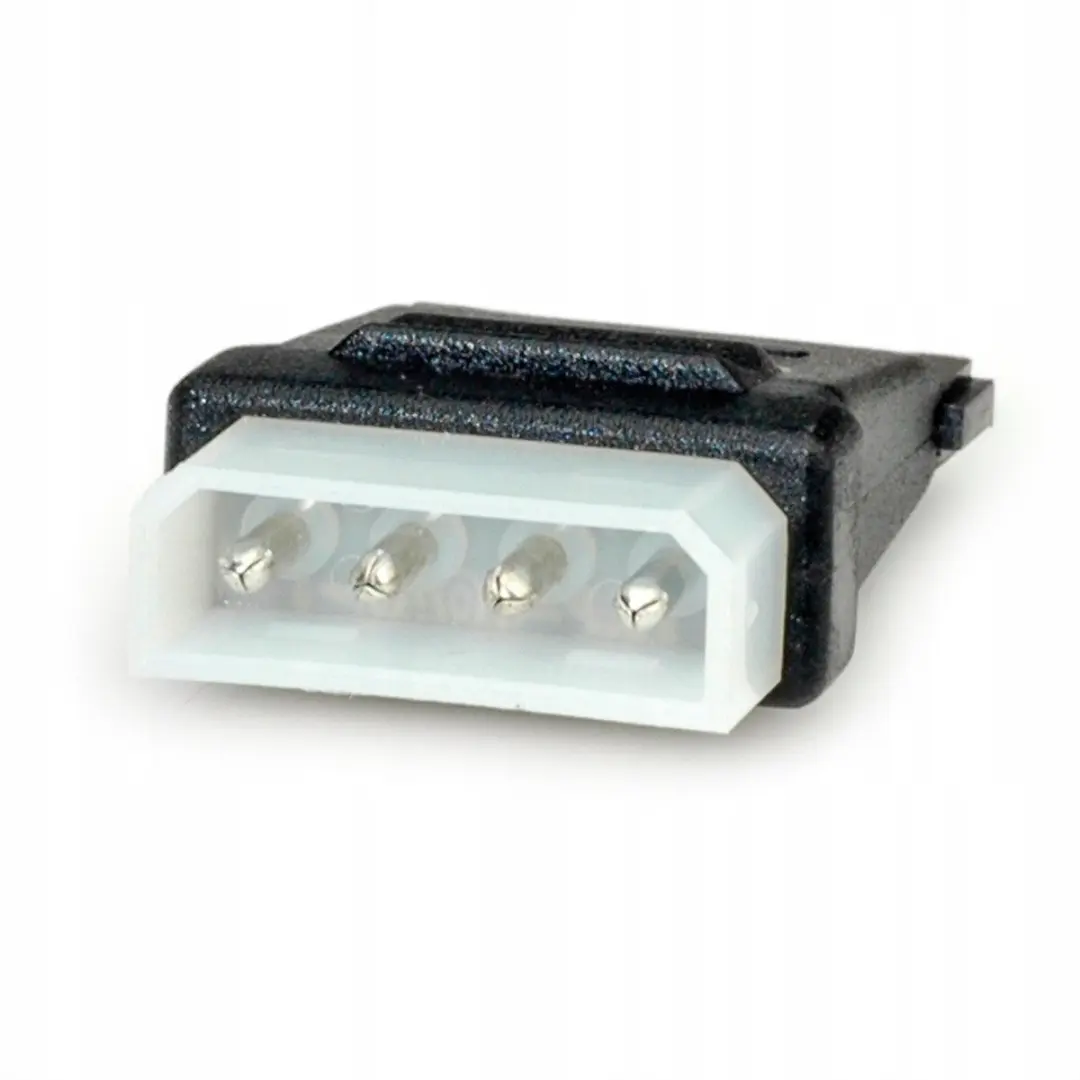 Roline Molex 4-pins naar SATA Voedingsadapter - Zwart
