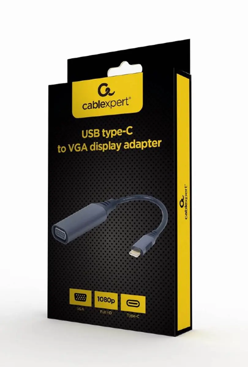 Gembird USB-C naar VGA Adapter - Space Grey