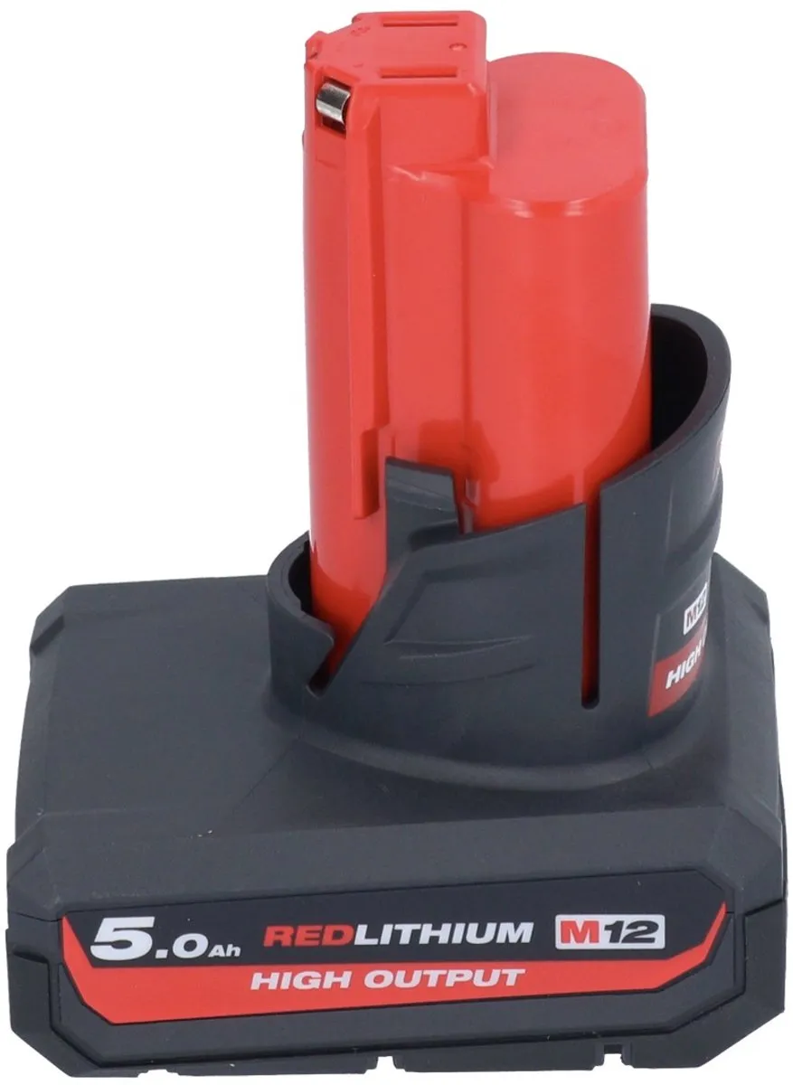 Milwaukee M12 HB5 High Output Startset - 4x 5000mAh Accu + C12C Lader - afbeelding 2 van 5